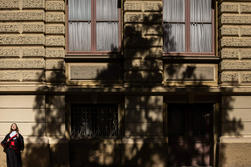 Ensaio de prova de toga Direito UFRGS