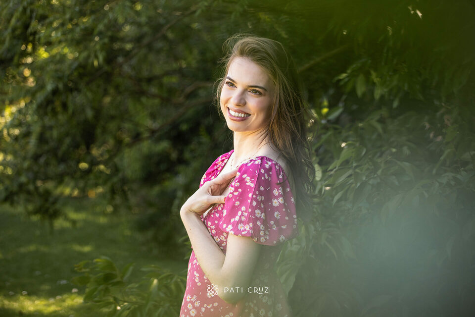 Ensaio pessoal feminino com verdes