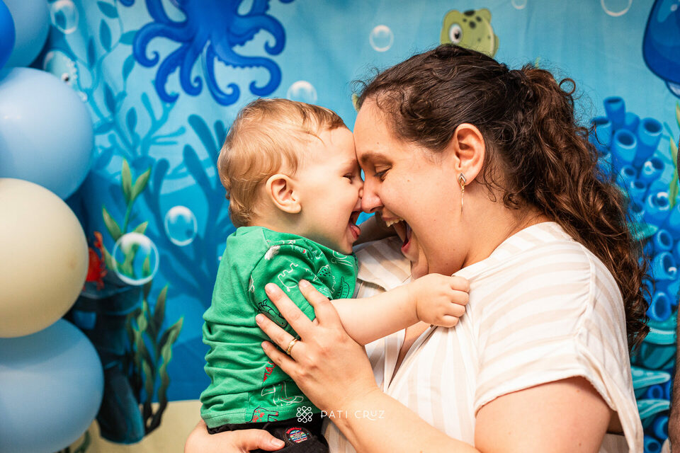 Festa de aniversário de 1 ano na casa da praia