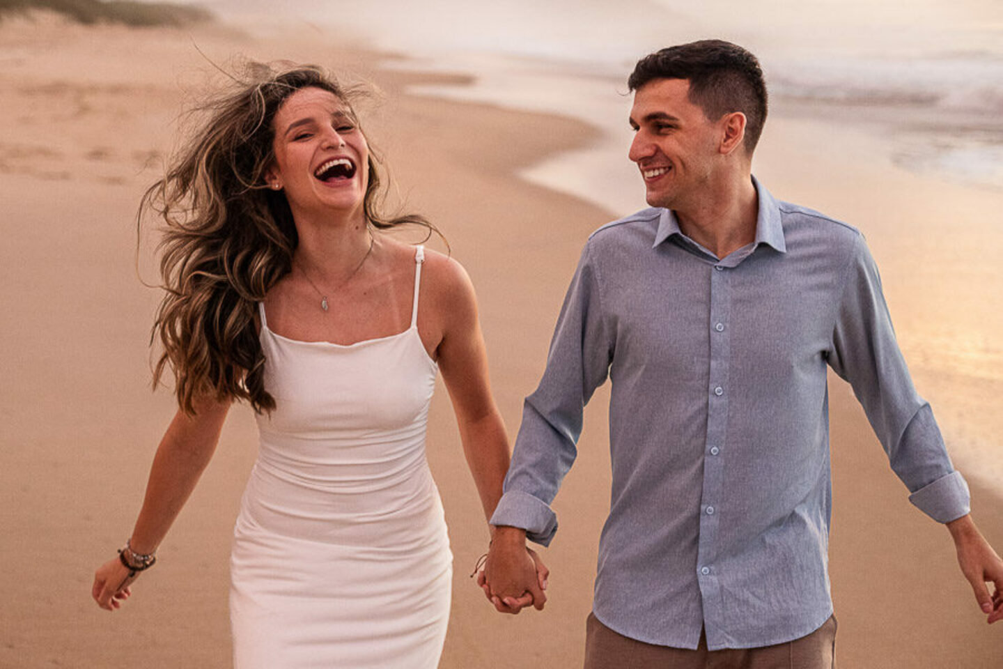 Ensaio pré-wedding na Praia do Moçambique, em Florianópolis 